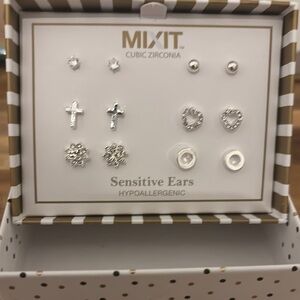 Mixit Hypoallergenic Silver Earring Collection